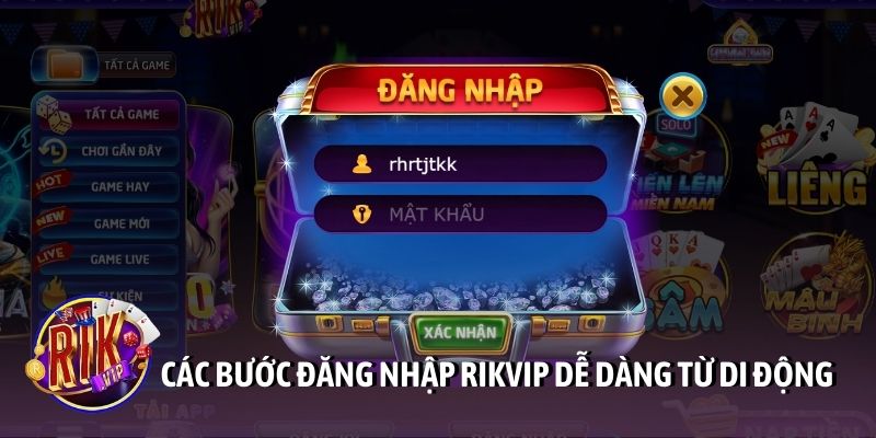Các bước đăng nhập Rikvip dễ dàng từ di động