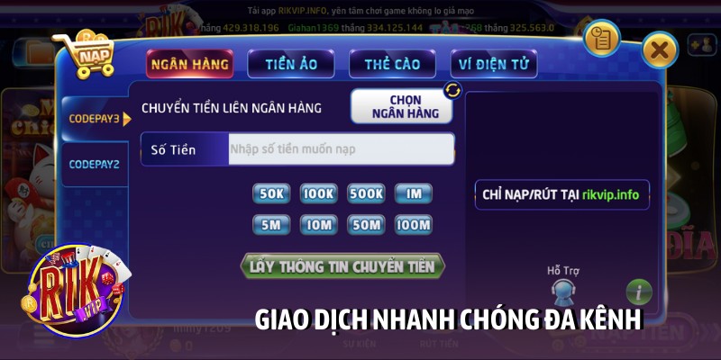 Giao dịch nhanh chóng đa kênh