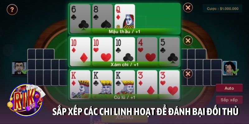 Sắp xếp các chi linh hoạt để đánh bại đối thủ